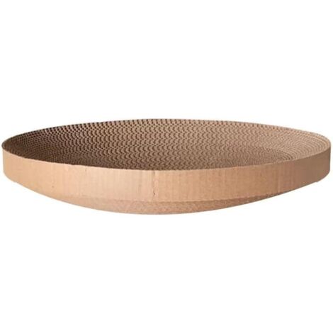 Griffoirs pour Chats, Carton à Griffer Double Face 2 en 1 pour Chats - Griffoir Rond pour Chatons et Chats Adultes (L : 404010cm, de Rechange)