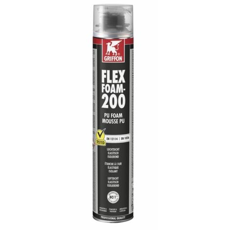 Griffon – Mousse polyuréthane expansive 750 ml – Pour espaces confinés – Étanchéité à l'air – 6312873