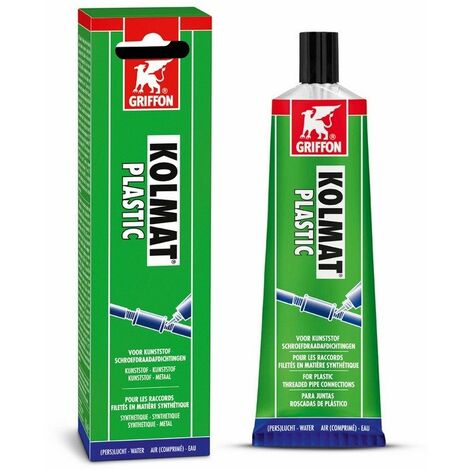 Griffon – Pâte à raccord d'étanchéité tube 125 g – Pour PVC, ABS, cuivre et laiton – Résistance à l'eau et à la température de -50°C à +120°C - TUBE 125 GR
