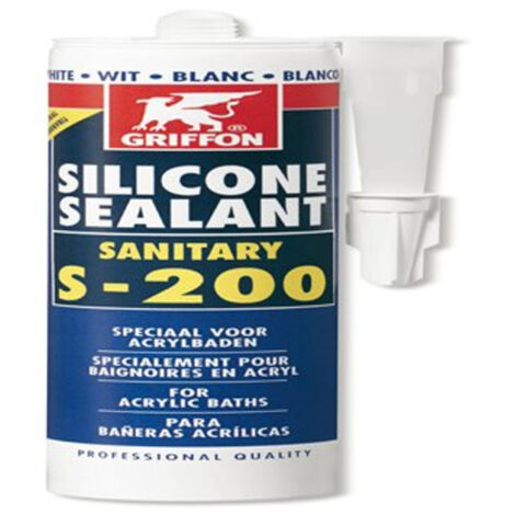 Griffon Silicone sanitaire S200 cartouche de 300ml pour Acrylique trijs