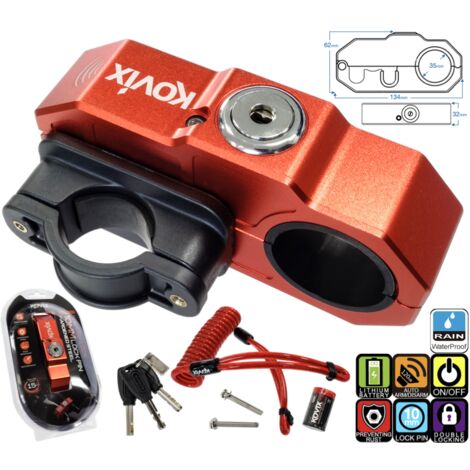 AUTRES Griffschloss mit Alarm rot KOVIX