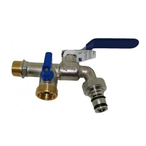 Grifo 2 salidas 1/2" x 3/4"