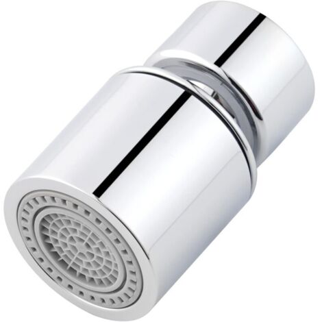 Grifo aireador de 22 mm, ahorrador de agua para cocina, doble función, rotación de 360 grados, con 5 adaptadores