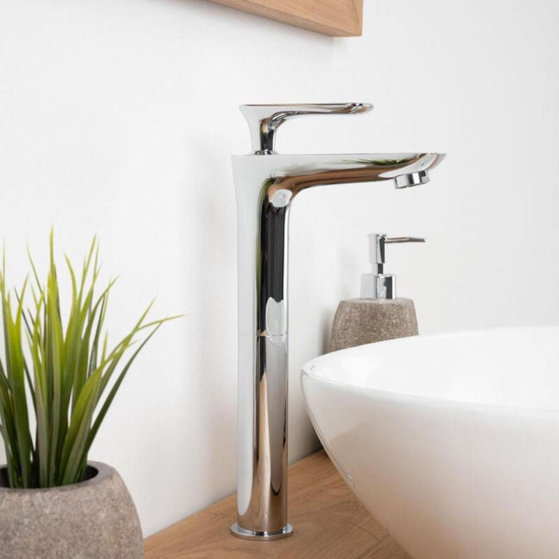 

Grifo alto para cuarto de baño Ems cromado