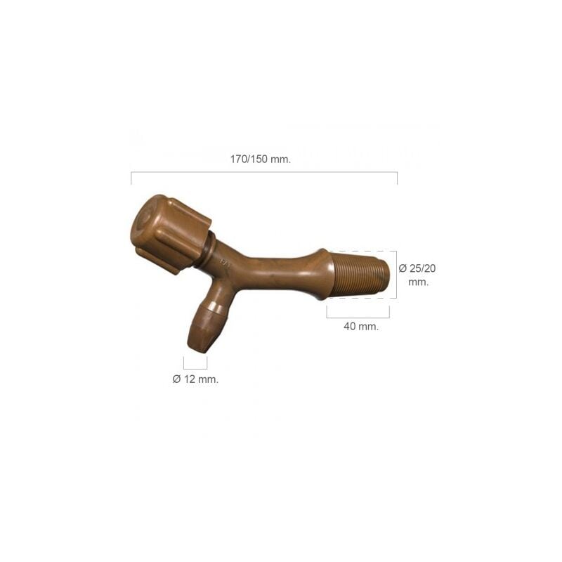 

Grifo barril plástico número 2 para 200 litros