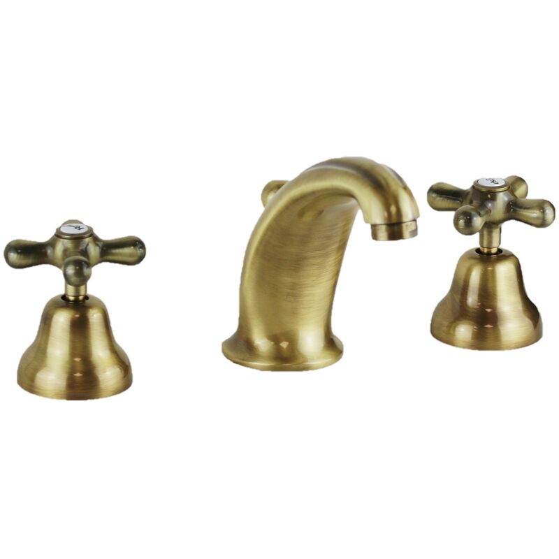 

Resp Rubinetteria - Resp Old America 120 mezclador de lavabo de estilo vintage con 3 orificios | Bronce