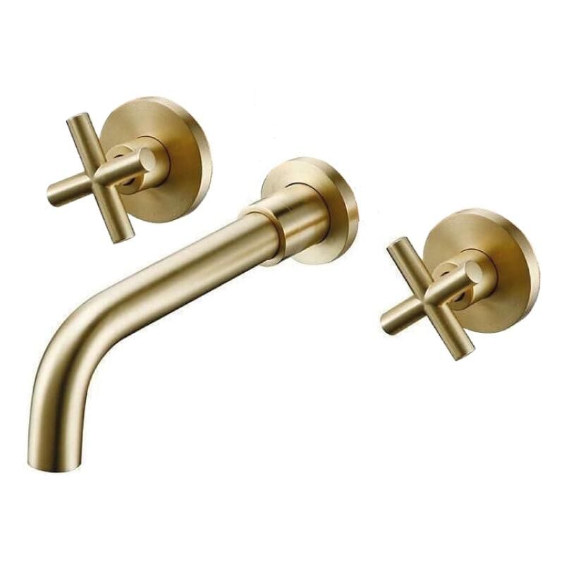 

Mirlo - Grifo bimando lavabo empotrado REGINA dorado
