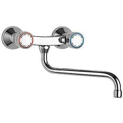 GRIFO BIMANDO MURAL PARA COCINA CON CAÑO INFERIOR