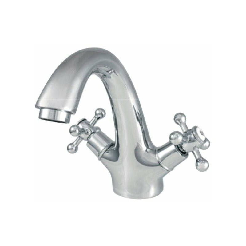 

Mirlo - Grifo bimando retro ANTONIETTE para lavabo cromado