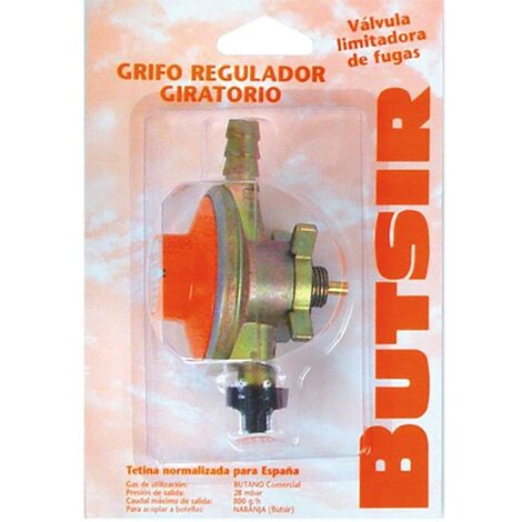 Grifo Camping Regulador Gas Giratorio 28 Gr Butsir Repu0001