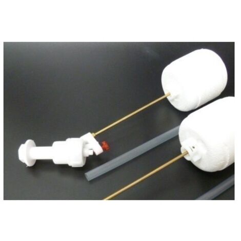 Grifo Cisterna Flotador 3/8" Laton  Plastico Blanco S M