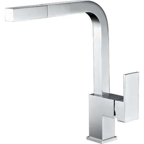 Grifo cocina extraíble cuadrado monomando Serie Constanza - IMEX