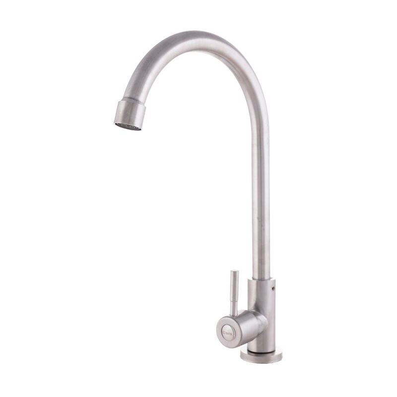 

Grifo Cocina Latón/Zinc, Cromado, Agua Fría, Caño Alto, Monomando [QLI-FA1033] (QLI-FA1033)