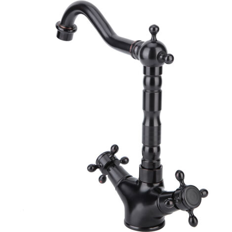 Grifo combinado de latón vintage para cocina y baño con protector antisalpicaduras (G1/2")