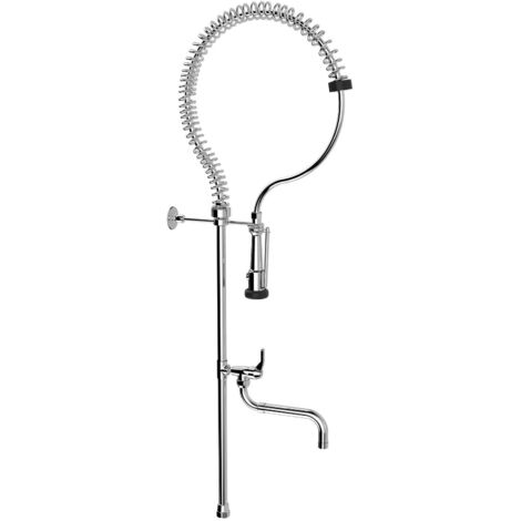 Grifo con caño espiral industrial de 2 salidas Pro INSTANT - ROCA