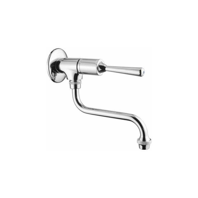 

Grifo para lavabo de pared temporizado con palanca antidesatornillado Idral Classic 08016A | Cromo