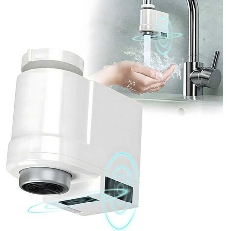 Grifo con sensor inteligente, automático, con sensor infrarrojo, ahorro de agua, antidesbordamiento, para cocina, baño, inductivo