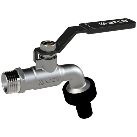 Grifo curvo cromado conexion rapida p/negra 1/2 x 3/4 arco