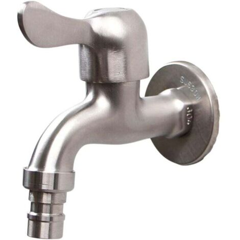 Grifo de acero inoxidable KZQ 304, grifo de flujo de 1/2 pulgada