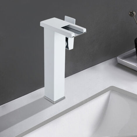 Grifo de agua alto con LED - Blanco