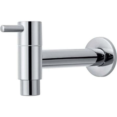 Grifo de agua fría de pared largo para baño, grifo de agua fría, grifo de baño, grifo de baño de pared pequeño (grifo de pared)