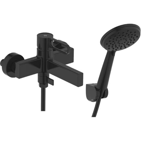 Grifo de bañera con mezclador monomando Dior negro GME