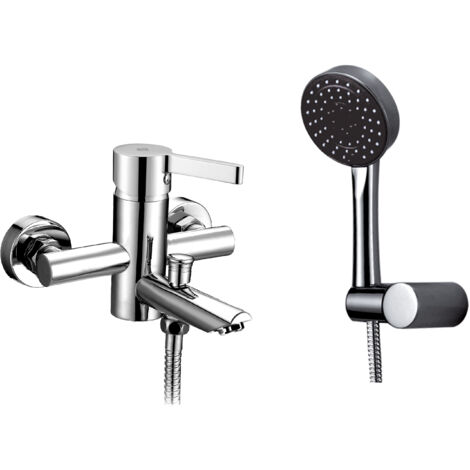 Grifo de bañera con mezclador monomando  Fussion cromo GME