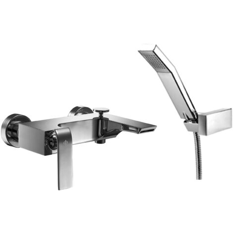 Grifo de bañera con mezclador monomando Zio cromo GME