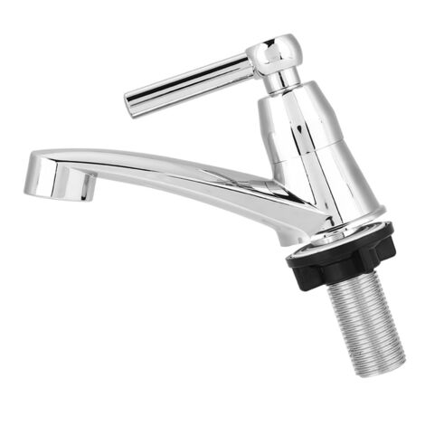 Grifo de baño/cocina sencillo y económico, de plástico ABS, acabado cromado, G1/2 (20 mm), montaje directo.