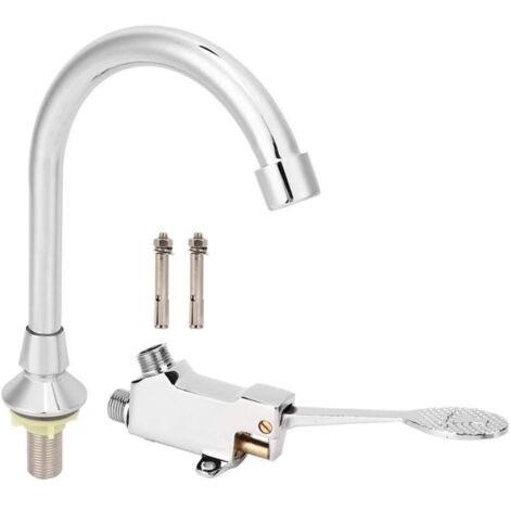 Grifo de baño con pedal - Juego para lavabo de laboratorio y medicina