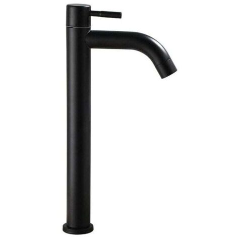 Grifo de baño - XU, Grifo de baño - solo agua fría, negro, producto de calidad superior, duradero y confiable, materiales seleccionados, cumple con las normas, satisfacción garantizada - K