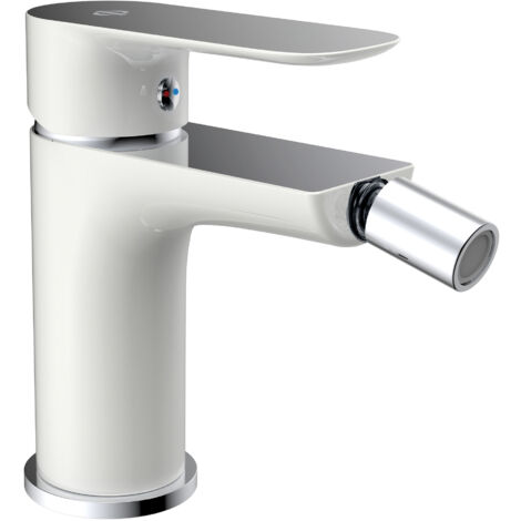 Grifo de bidé con mezclador monomando Cassio Blanco/Cromo GME