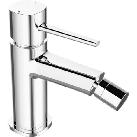 Grifo de bidé de pie cromado POLA con tapón