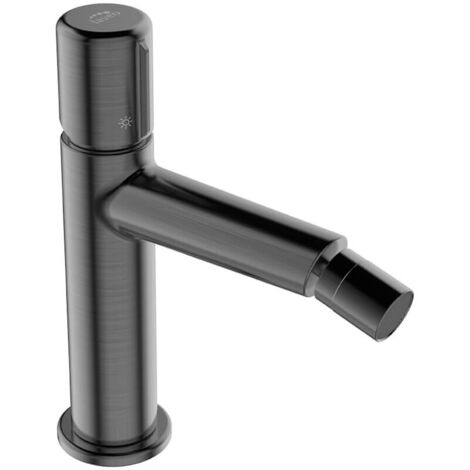 Grifo de bidé de pie PRETTO Graphite con tapón