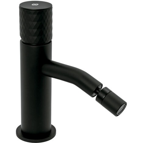 Grifo de Bidé  Modelo HELIOS  Fabricado en Latón  Monomando  Acabado en Negro