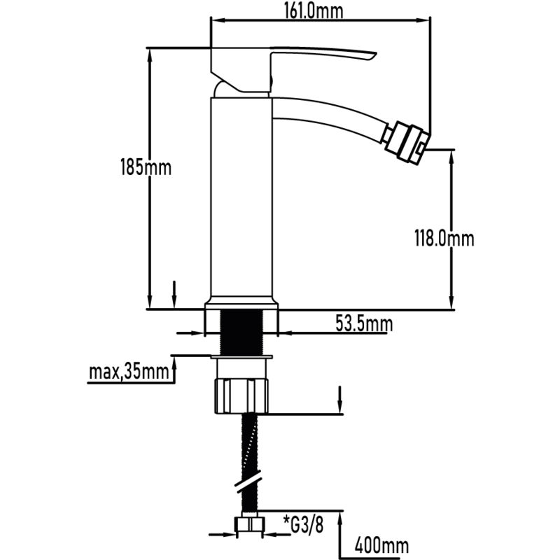 

Grifo de bidet serie Acacia
