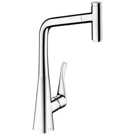 Grifo de cocina con ducha HANSGROHE Metris Select M71 320 cromo