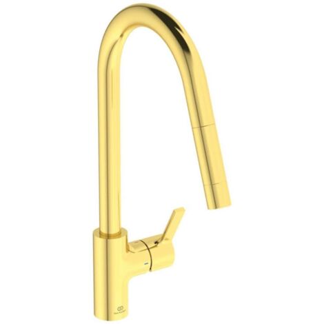 Grifo de cocina con ducha IDEAL STANDARD Gusto oro