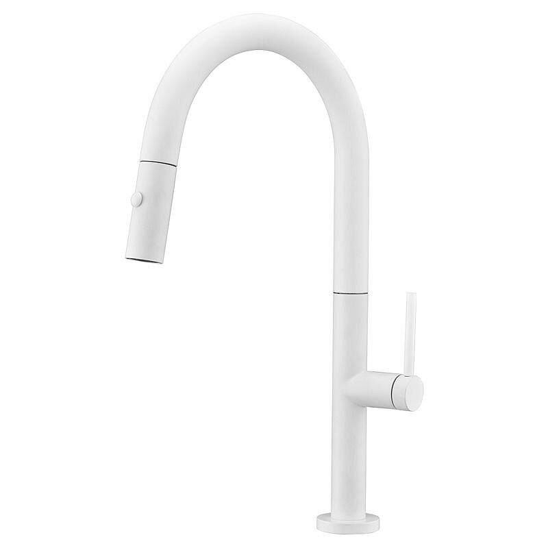 Greenice - imex GCE017/BL samoa Grifo de Cocina Blanco Mate - ref: GCE017/BL