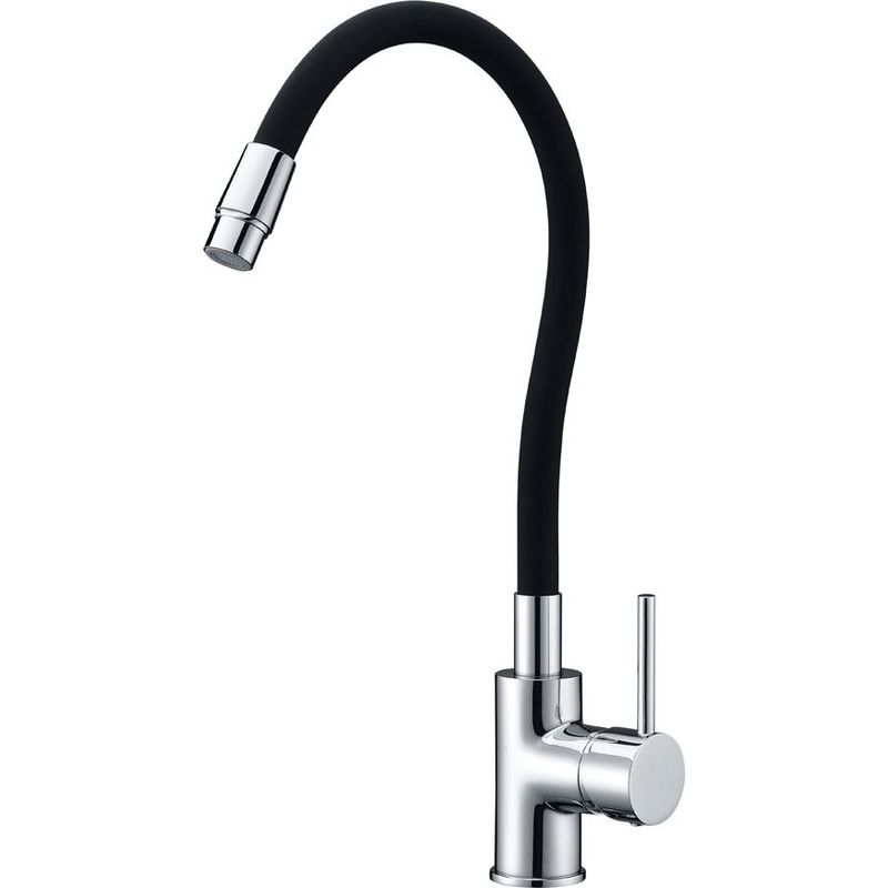 

Grifo de cocina tubo flexible negro mate Serie Verona - IMEX