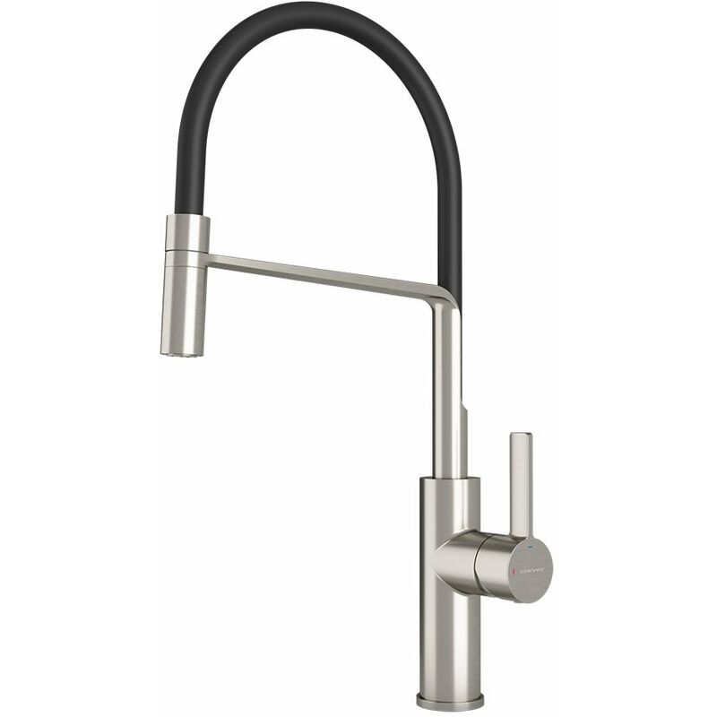 

Grifo de cocina monomando Alpina Brushed Nickel Flex