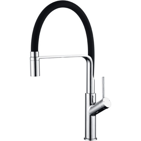 Grifo de Cocina Monomando Flexible Imex Sena Cromado con Caño Orientable