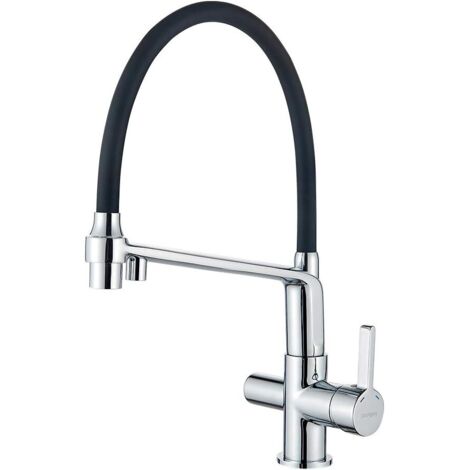 Grifo de cocina osmosis, pulverizador de doble función, 3 en 1 para purificador de filtro de agua y fregadero de cocina, Cromo [Exclusivo en Amazon]