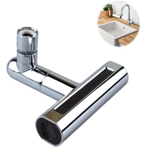 Grifo de cocina tipo cascada 4 en 1 con giro de 360° - Grifos de cocina giratorios universales