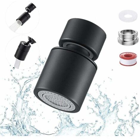 Grifo de cocina universal, salida de agua universal, caño antisalpicaduras, sistema de aireación extendido, conector de filtro