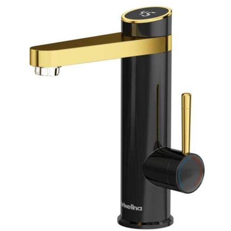 Grifo de cocina ZVD, grifo eléctrico de 3200 W para baño con pantalla digital LED, grifo monomando para lavabo.