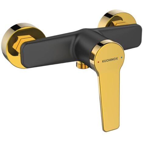 Grifo de ducha de pared ALANIS en oro negro