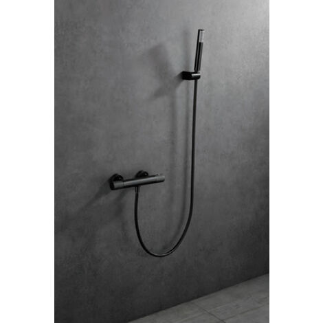 Grifo de ducha termostático Line Black Gun Me - IMEX