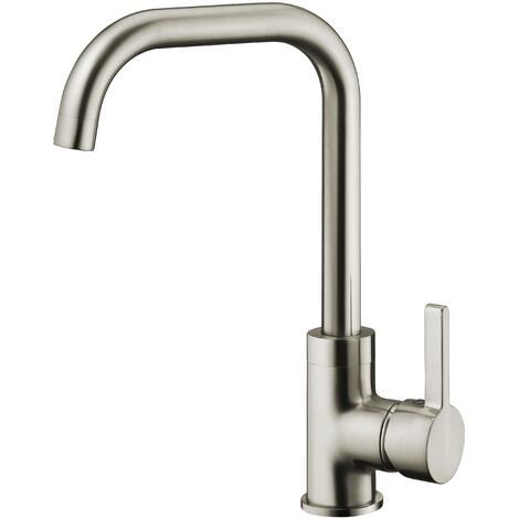Grifo de fregadero alto con caño en forma de L COLORADO by Eurosanit acero inoxidable