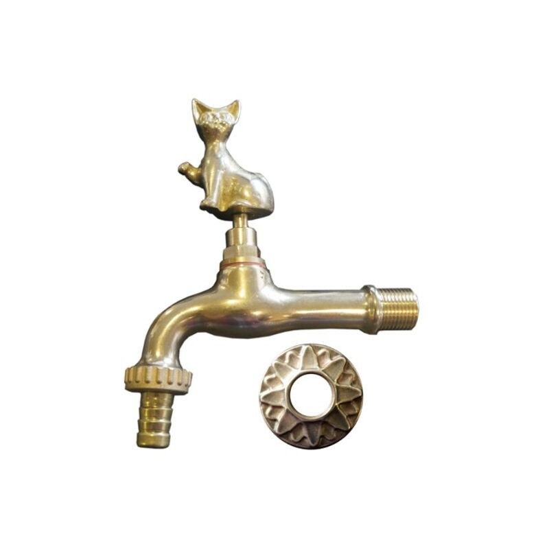 

Grifo de fuente decorativa : Diseño del gato - M1/2-M3/4